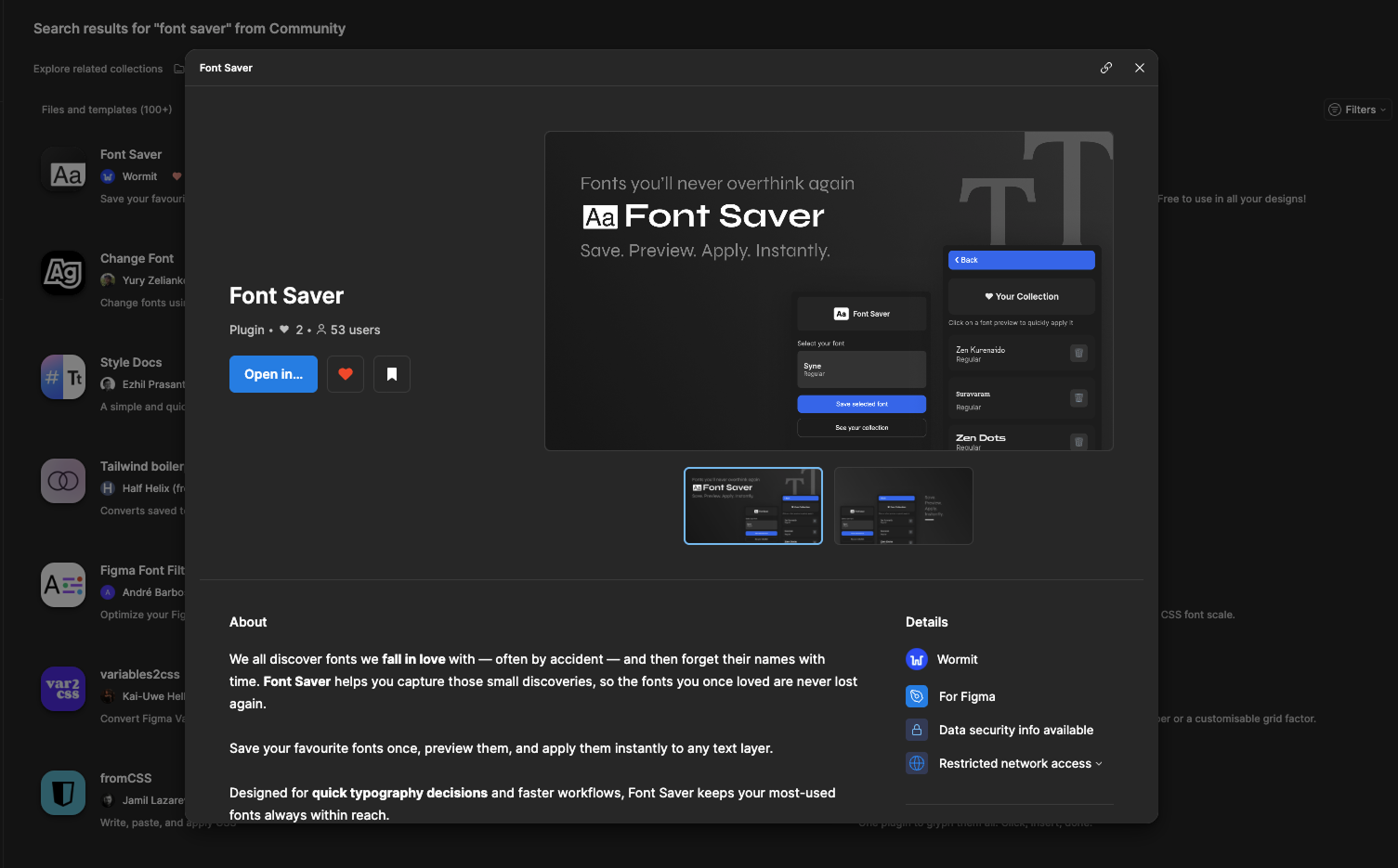 Font Saver on Figma Community